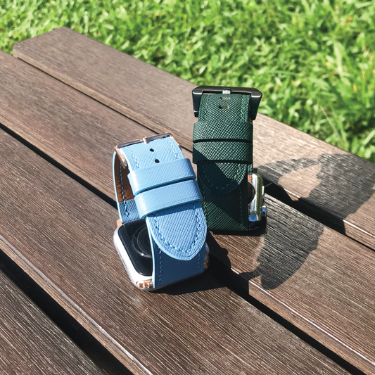 Saffiano Leather | Heavy-Duty Apple Watch Strap | 十字紋牛皮系列 | 厚身款iWatch錶帶