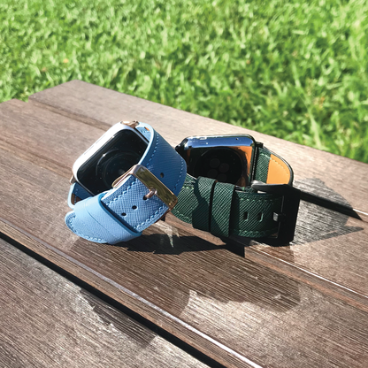 Saffiano Leather | Lightweight Apple Watch Strap | 十字紋牛皮系列 | 輕盈款iWatch錶帶