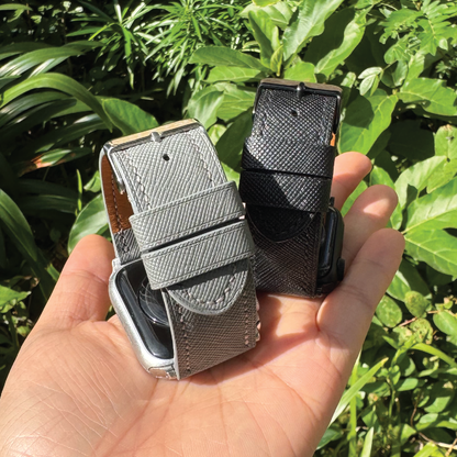 Saffiano Leather | Lightweight Apple Watch Strap | 十字紋牛皮系列 | 輕盈款iWatch錶帶