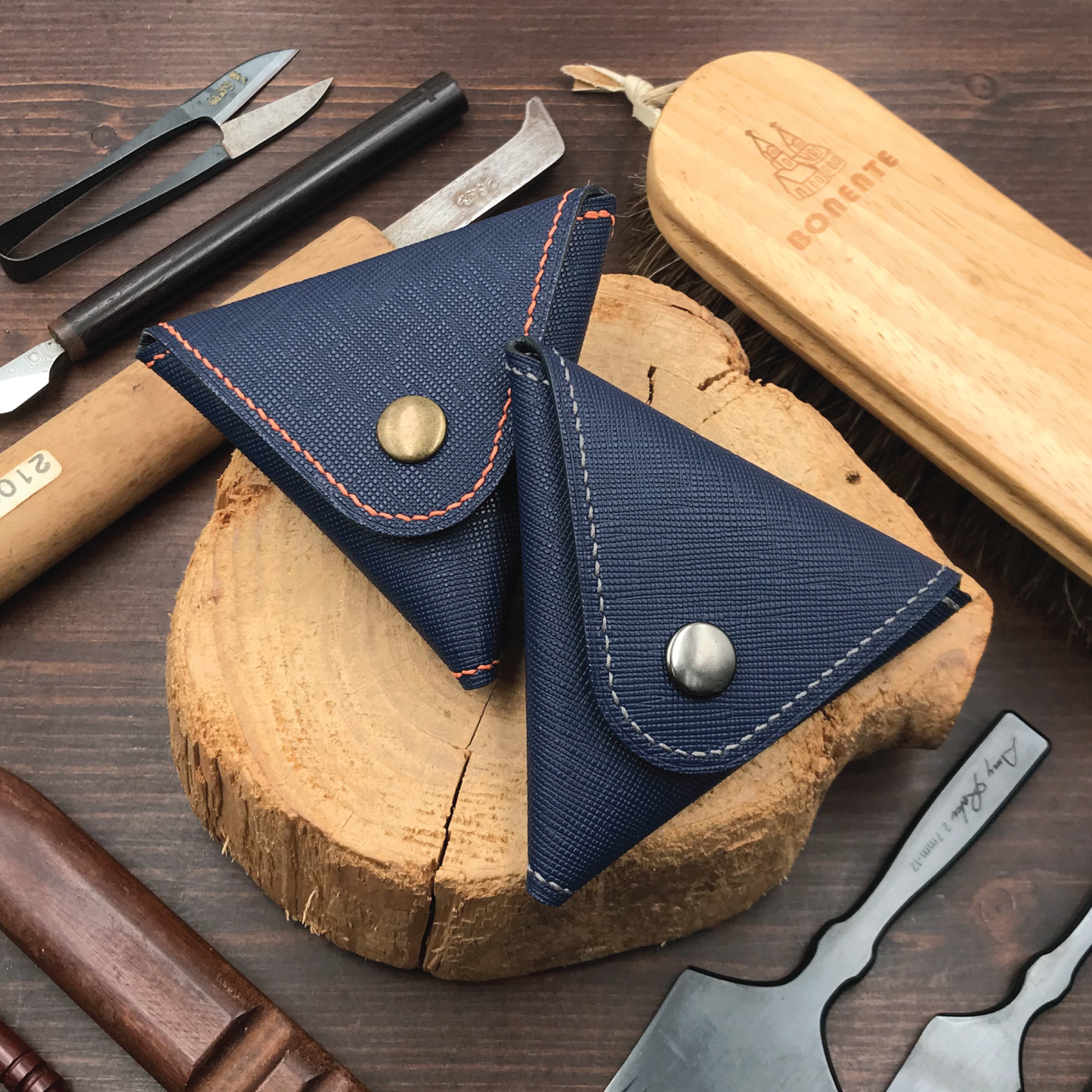 Saffiano Leather | Double-Sided Open Purse