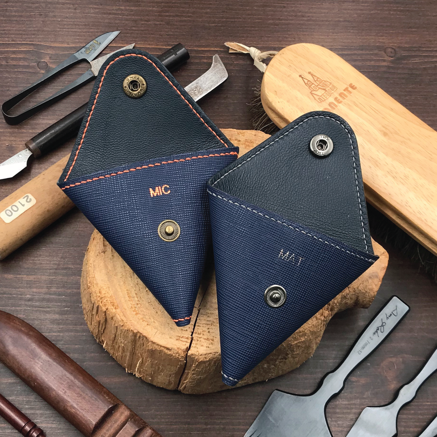 Saffiano Leather | Double-Sided Open Purse